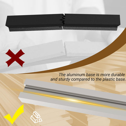 XARILK 4 PCS Diamond Knife Sharpening Stones Set with Aluminum Base 16×2.2 cm, Diamond Plates Kit for XARILK Type Sharpeners System, 240# 400# 600# 1000# Grit