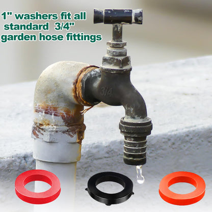 XBVV 32 Size 258 PC Faucet Washer Assortment and Plumbing Rubber Washers Kit for Assorted Garden Hose Washers Shower Head Plumbing Outdoor Faucets Stem Fitting Sealing Repair
