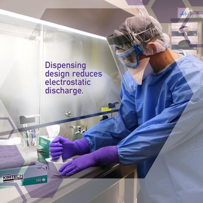 Kimberly Clark Safety 34256 White Kimwipes Delicate Task Wipers, 14.7" x 16.6" (Pack of 140)