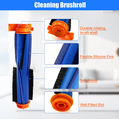 RV2310AE Replacement Parts for Shark AV2310AE/RV2320S/UR2350AE Matrix Robot Vacuum Cleaner,1 Main Brush Roller, 6 Side Brushes, 2 HEPA Filters, 2 Foam Filters(Not for RV2300/RV2310)