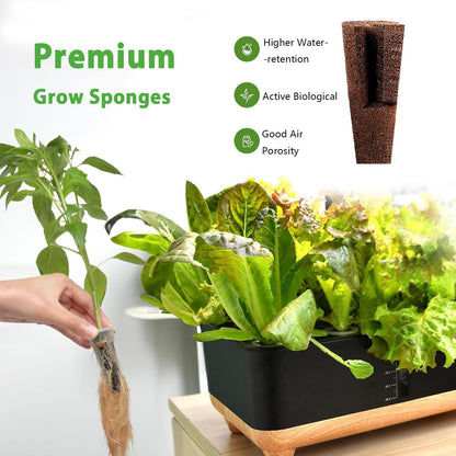 251PCS Seed Pod Kit for Aerogarden, Hydroponics Growing System for Garden Indoor, Grow Anything Kit for Hydroponics, 60 Grow Sponges, 60 Pod Labels, 15 Baskets, 15 Domes,100 Plant Labels, 1 Tweezers