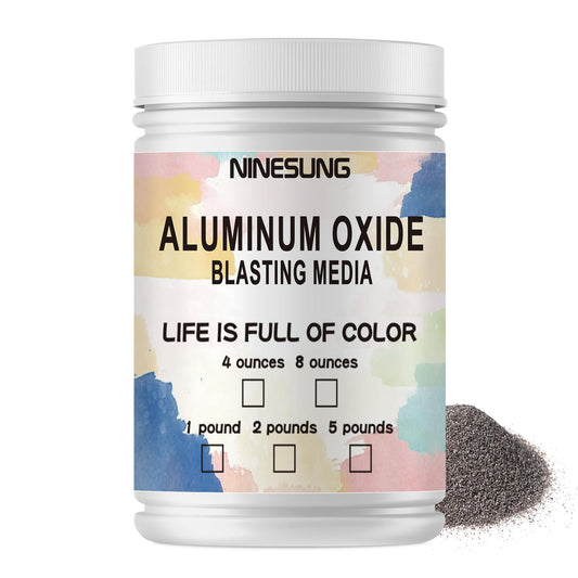 #80 Aluminum Oxide - 2 LBS - Medium Sand Blasting Abrasive Media for Blasting Cabinet and Blasting Guns - Sandblasting Media (#80 Grit - 2LB)