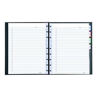 Blueline MiracleBind Notebook, Black, Lizard-Like, Hard Cover, 9.25" x 7.25", 150 Pages (AF9150.81)