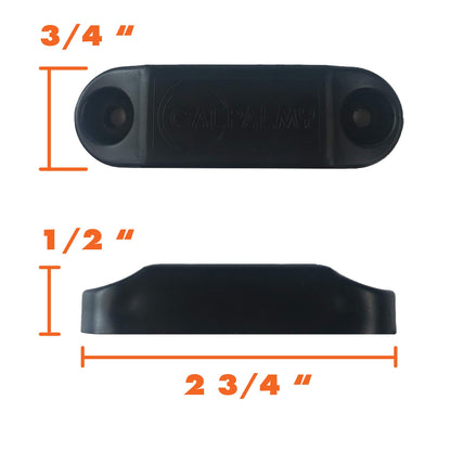 CALPALMY (4 Pairs) Magnetic Baggage Door Catch and Holder Kit - Black RV Storage Door Latch Perfect Alternative for Plastic Spring Clips for Use in Campers and Motor Homes