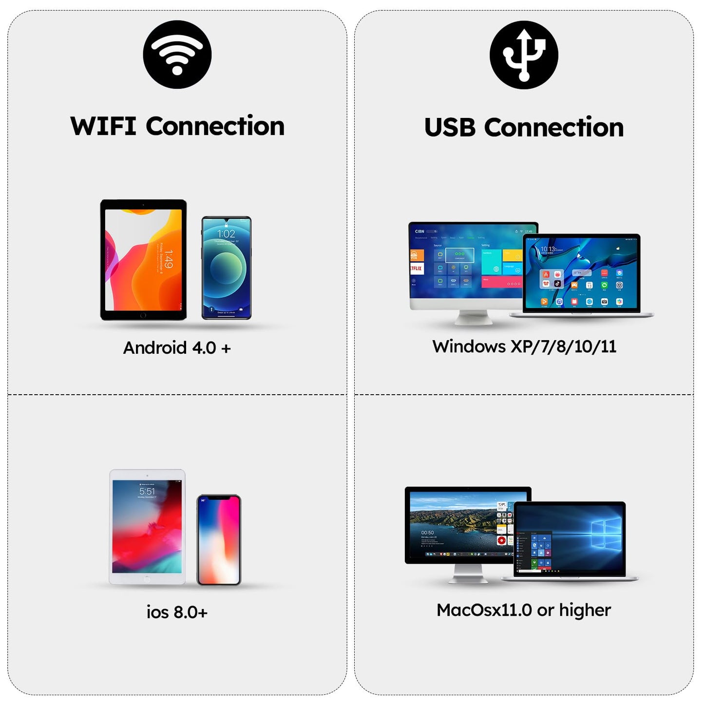 BEBANG WiFi Digital Microscope for Adults, 50X-1000X Wireless Phone Microscope with Adjustable Stand for Education Coins Electronics Repair