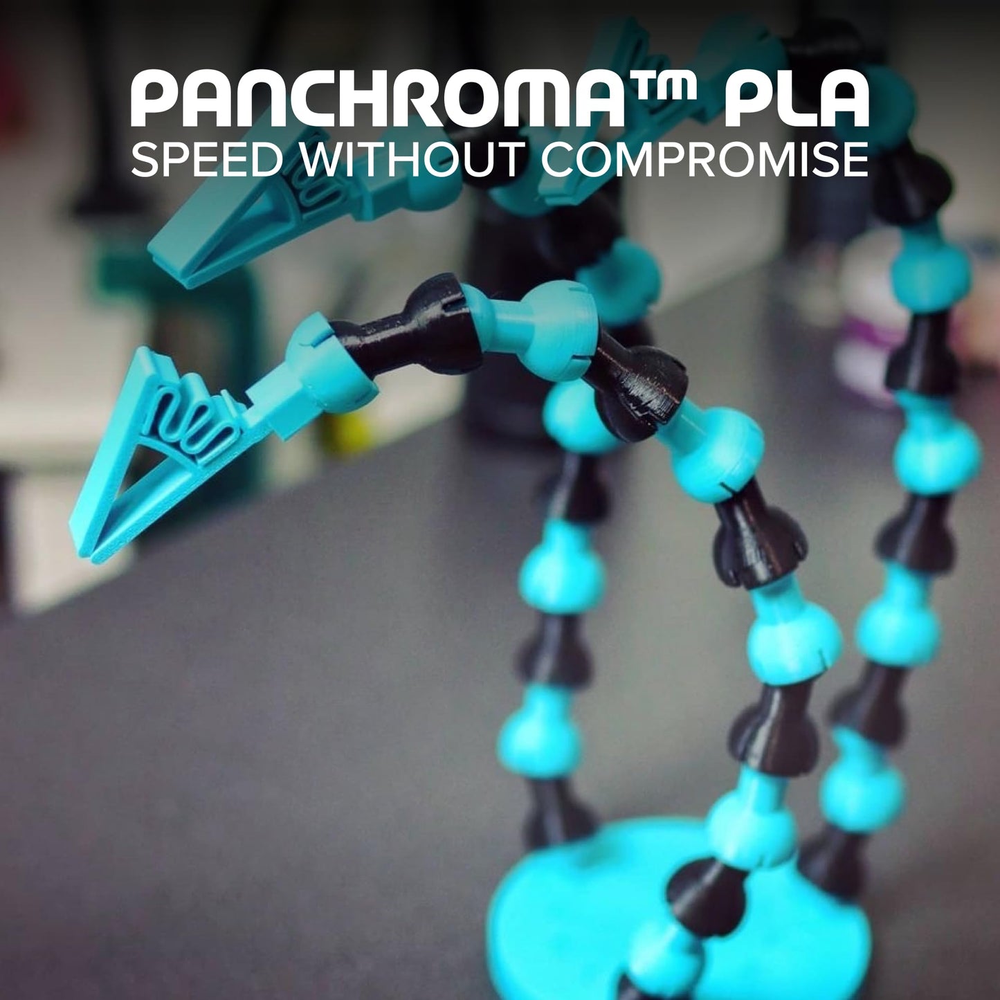 Panchroma PLA Polymaker Teal 3D Printer Filament, 1.75mm, 1kg Spool, Easy to Print, High Speed Printing, Tangle Free, AMS Compatible, Perfect for Toys, Decor, Miniatures, Models & Cosplay