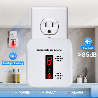 Y401 Natural Propane Gas Detector, Home Gas Alarm and Monitor, Leak Alarm for LNG, LPG, Methane, Coal Gas Detection in Kitchen, Home, Camper (1 Pack)