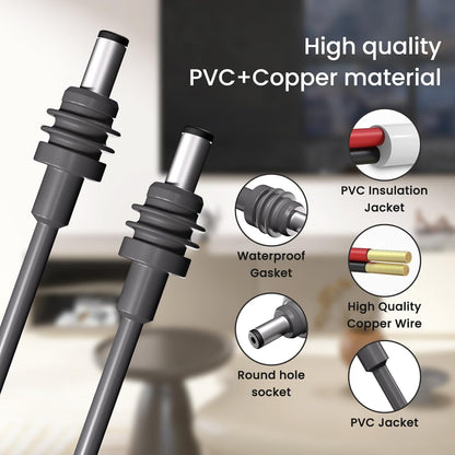 daboot Starlink Mini DC to DC Power Cable 16AWG Replacement Waterproof Outdoor Charging Cord Cable for Starlink Mini Satellite Dish (5M/16.4FT)