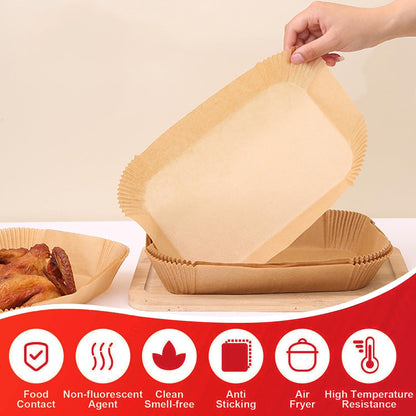 Air Fryer Liners for Ninja Dual, 250PCS Airfryer Liners for Ninja DZ550 DZ201, Parchment Paper for Air Fryer Disposable Air Fryer Parchment Paper Liners Rectangle 8.6 x 5.5 inch