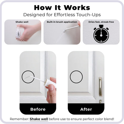 Touch-Up Paint | Matte Finish for Cabinets, Walls, Doors & Furniture | Multi-Tone White Repair Kit | Quick-Dry, Self-Priming, Low-Odor, Eco-Friendly | No-Sanding or Primer Needed | 3 Pack by spot.