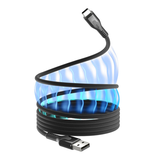STATIK MagStack USB C Charging Cable, Organized Clutter-Free Magnetic Cable, 27W Fast Charging & Data Transfer, USB to USB C Magnetic Charging Cable 6FT/2M