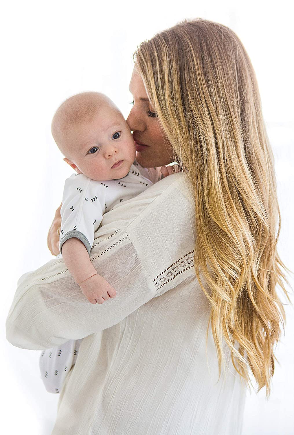 SwaddleDesigns Transitional Swaddle Sack, Arms Up Half-Length Sleeves & Mitten Cuffs, Swaddle for Newborn Transition to Baby Sleep Sack Wearable Blanket, 3-6 Month, 14-21 lb, Heathered Peach Blush