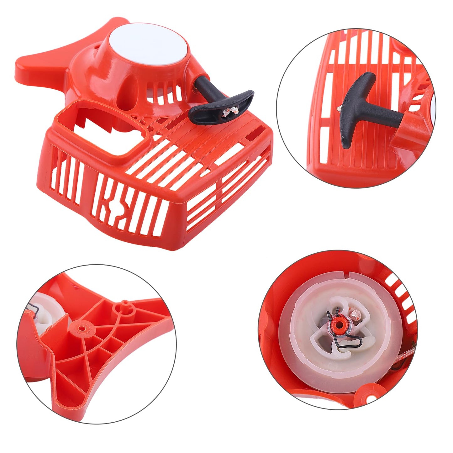 Atunee Recoil Starter Assy with Rope for Stihl FC55 FS38 FS45 FS46 FS55 FC55 HL45 KM55 Trimmers, FS38 Recoil Rewind Pull Starter Assembly Replace 4140 190 4009