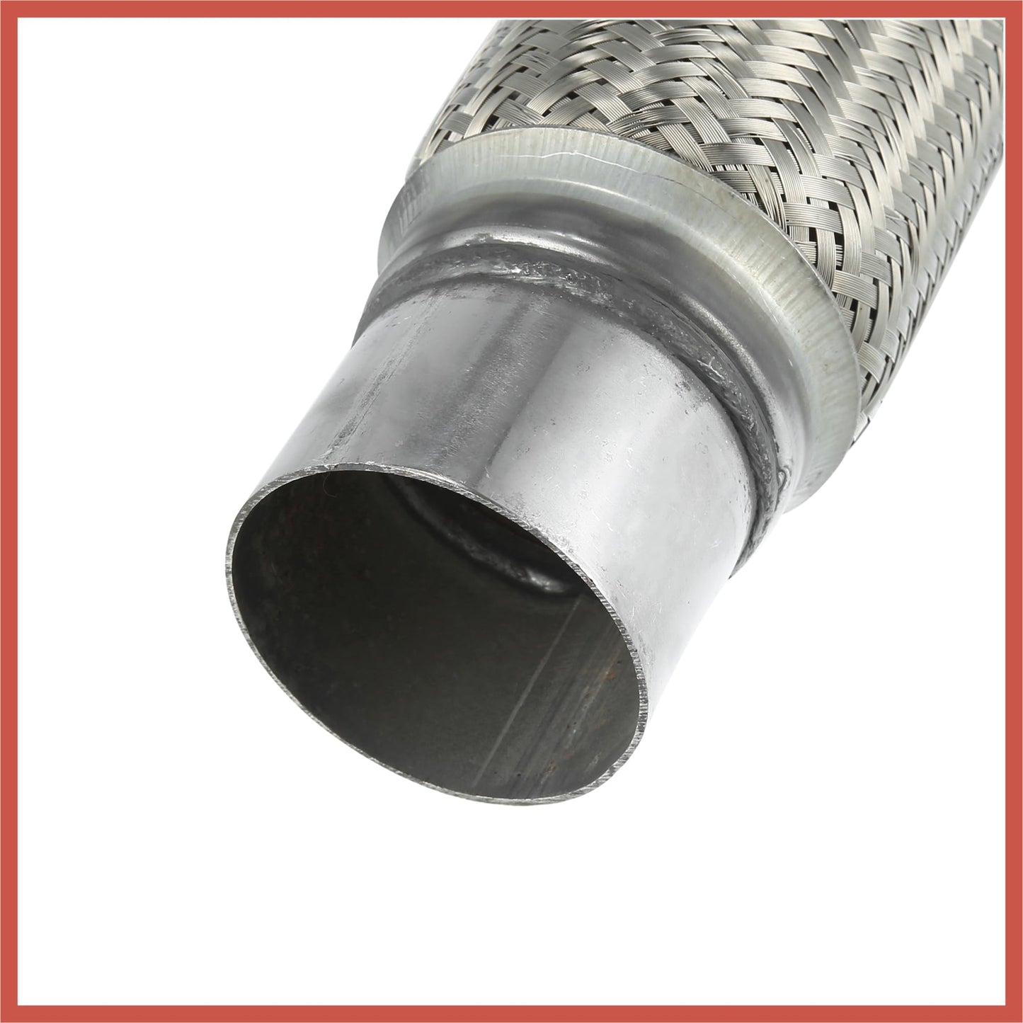 ACROPIX 3"x8"x11.81" Car Exhaust Flexible Pipe Tubing Universal Exhaust Joint with Welding Extension Pipe Stainless Steel Silver Tone Car Parts