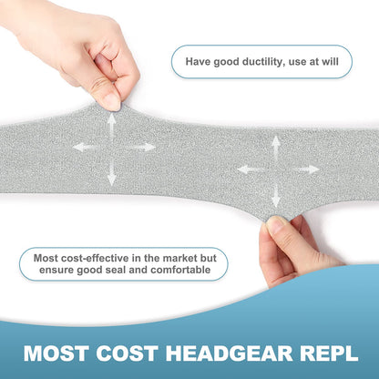 2PCS Headgear Replacement for DreamWear, Head Straps Compatible with DW, Soft & Washable Material (No Clips)