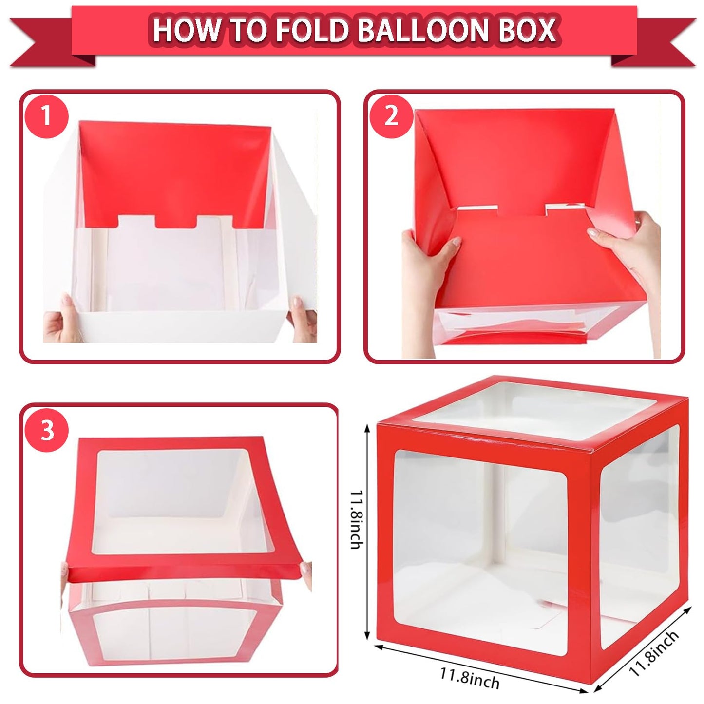 90Pcs Valentines Day Decor Kit, Happy Anniversary Decorations - 4 Pcs Balloon Boxes, Balloon Garland, Multi Decorations For Romantic Decors Special Night