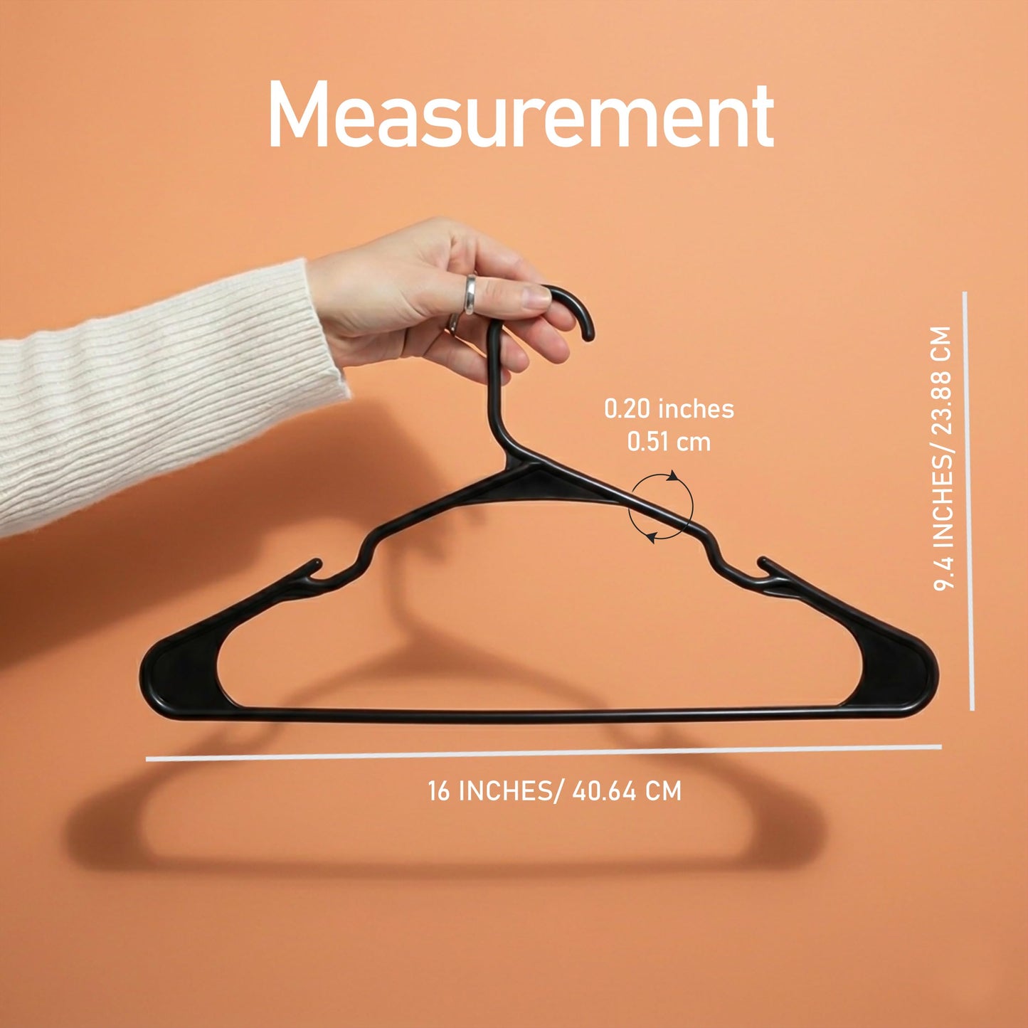 Utopia Home Plastic Hangers, 30 Pack, Clothes Hangers with Shoulder Grooves, Durable Space Saving Coat Hanger for Shirts, Pants, Skirts, Jackets, Blouses, Dresses and Everyday Wardrobe Use (Black)