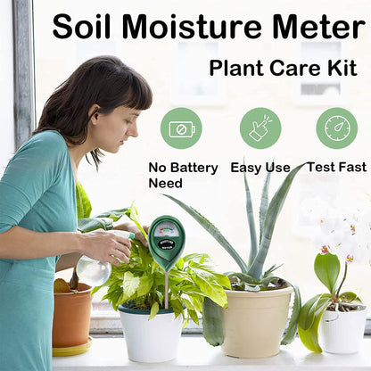 Suplong 2 Packs Soil Moisture Meter, Moisture Meter for Plants, Plant Water Meter, Plant Moisture Meter for Garden, Farm, Lawn, Indoor & Outdoor (No Battery Needed)(Green)
