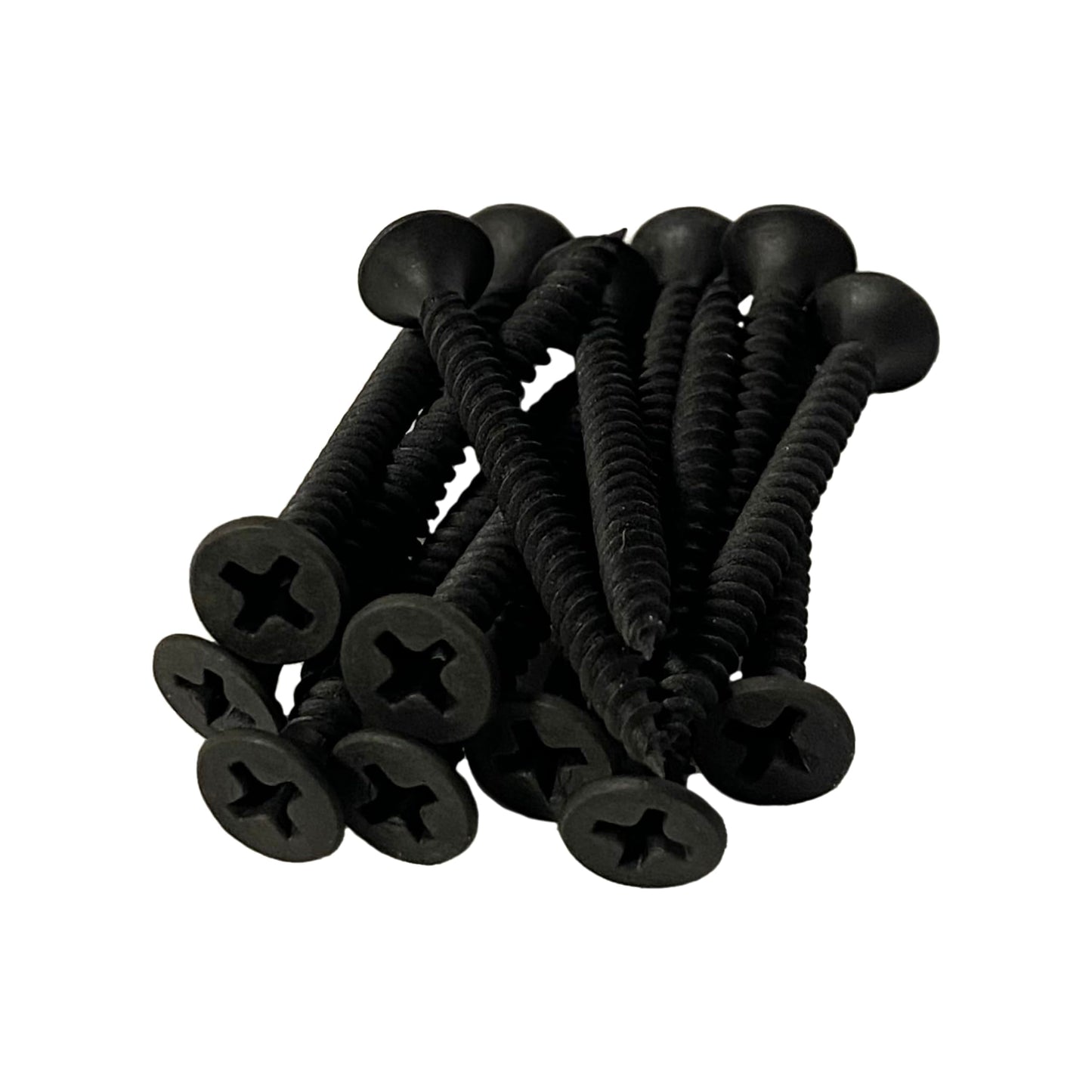 #6 x 1-1/4" Drywall Screws – Fine Thread, Phillips Drive, Sharp Point, Bugle Head, Black Phosphate – Contractor-Grade Drywall & Wood Fasteners + Driver Bit Included (500pcs)