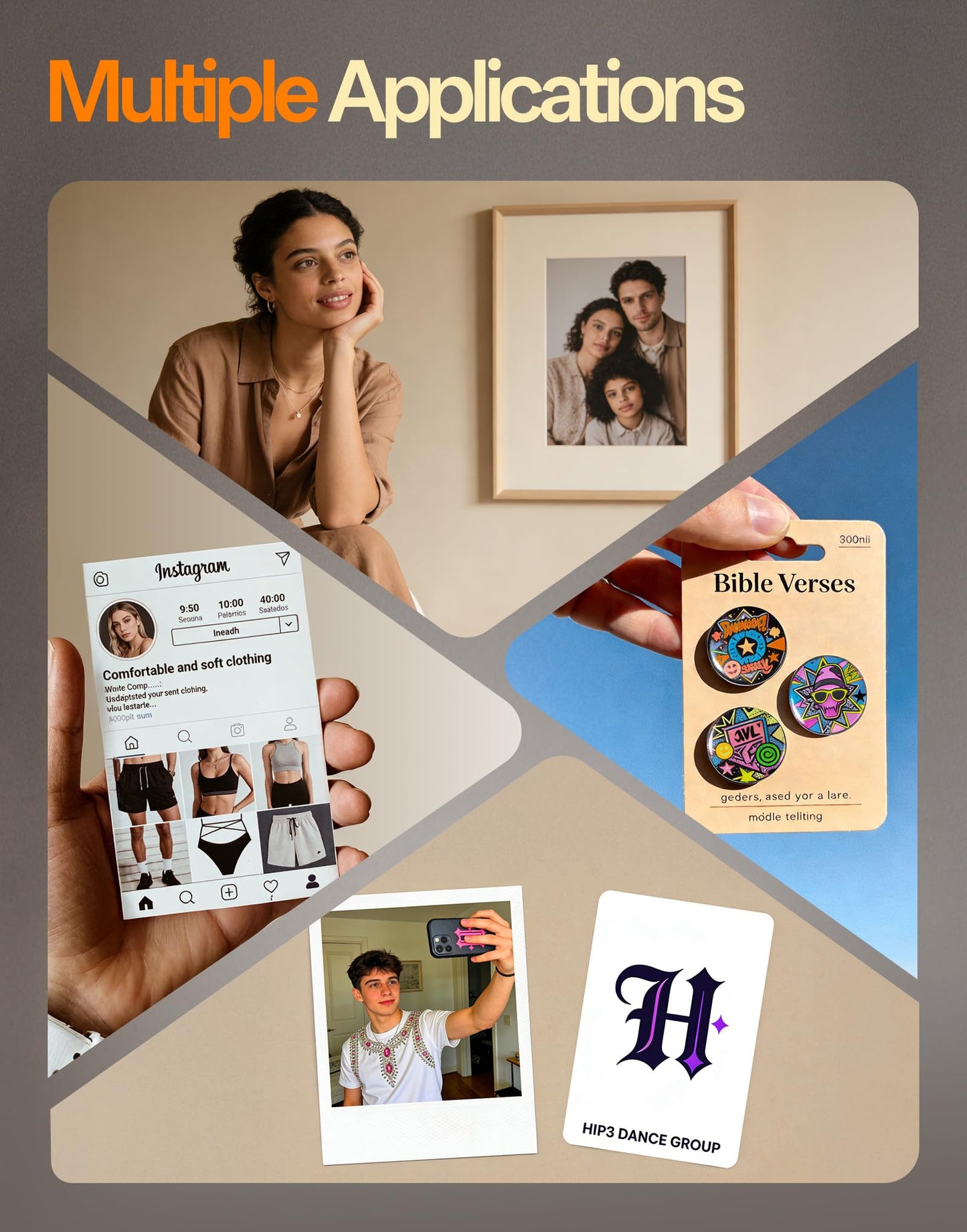 Uinkit Thick Photo Paper Glossy Double Sided 100 Sheets 8.5x11 Heavyweight 68lb 260gsm Inkjet Both Sides Printable 11.8mil A4 Letter size Flyer Bulk Pack 8.5 x 11 Card paper postcard postal A189
