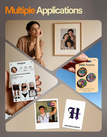 Uinkit Thick Photo Paper Glossy Double Sided 100 Sheets 8.5x11 Heavyweight 68lb 260gsm Inkjet Both Sides Printable 11.8mil A4 Letter size Flyer Bulk Pack 8.5 x 11 Card paper postcard postal A189