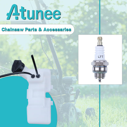 Atunee Gas Tank Fuel Tank 4137 350 0410 for Stihl FS80 FS80R FS85 HT75 FC75 FC85 FS75 KM85 FS74 FH75 KW85 Trimmer Brushcutter with Cap Spark Plug