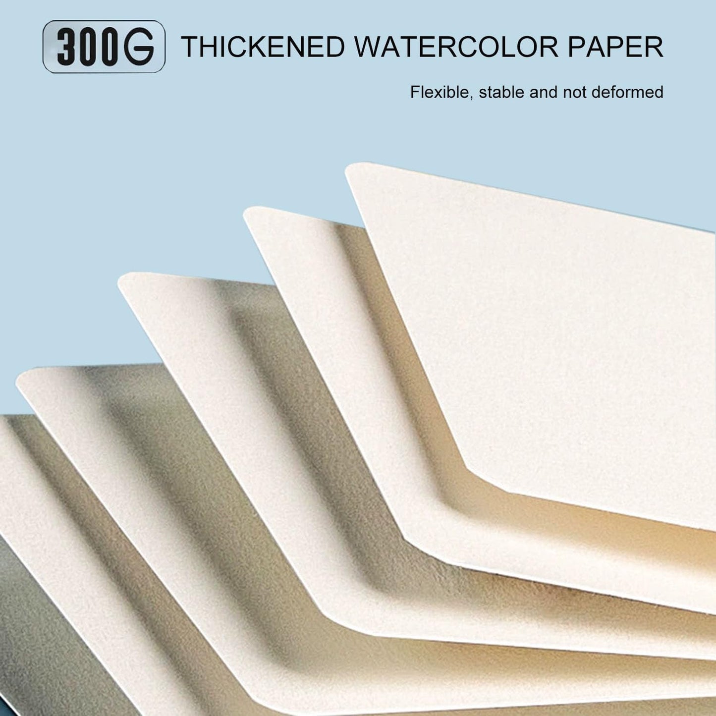 150PCS Watercolor Paper, BetterJonny 140lb/300gsm Watercolor Paper Pad Postcards Bulk, Painting Paper for Students, Artists, Sketch Painting