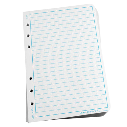 Rite in The Rain All-Weather Loose Leaf Paper, 4 5/8" x 7", 32# White, Universal Pattern, 100 Sheet Pack (No. 372)