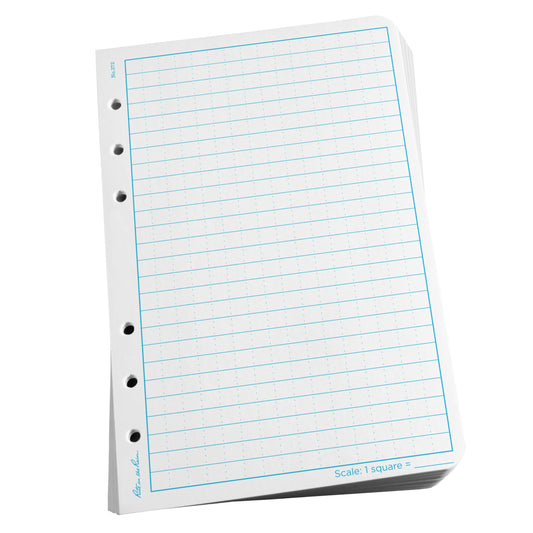 Rite in The Rain All-Weather Loose Leaf Paper, 4 5/8" x 7", 32# White, Universal Pattern, 100 Sheet Pack (No. 372)
