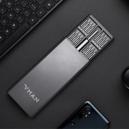 VMAN 63 in 1 Small Precision Screwdriver Set, Professional Mini Magnetic Repair Tool Kit for Ring Doorbell, Computer, Laptop, iPhone, Eyeglass, Xbox, PS4, PS5, Switch, Watch, MacBook, PC, Electronics