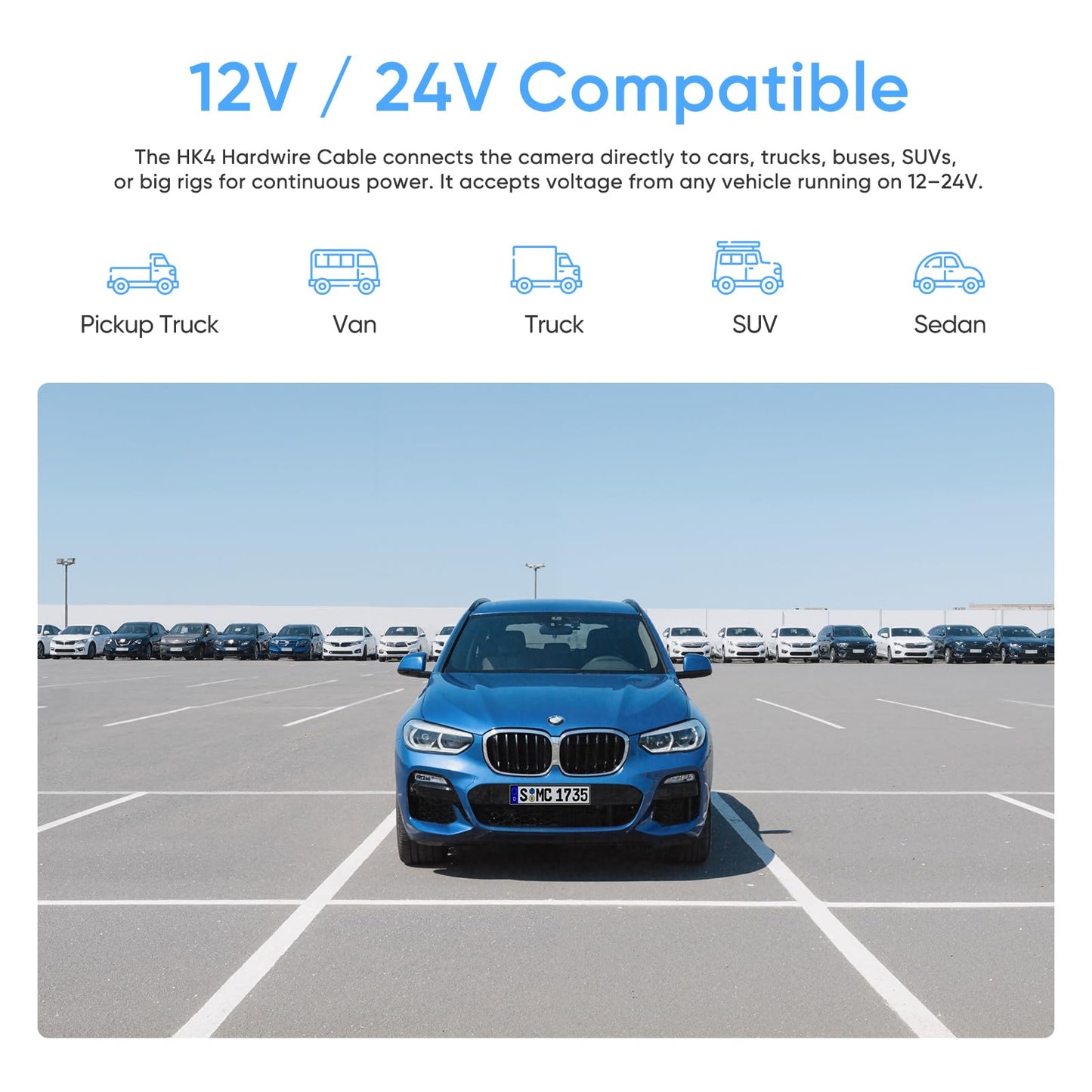 VIOFO HK4 Acc Hardwire Cable, USB-C Hard Wire Cable for A329 series/A229 series/A119Mini2/A139Pro/WM1/T130 Dash Cam, Low Voltage Protection for Parking Mode (Fuse Tap Not Included)