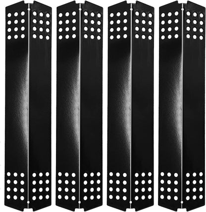 Criditpid BBQ Heat Plate Shields Replacement for Master Chef G45308, G45311, G45301, G45303, G45309 Grill Models. Porcelain Steel Barbecue Heat Shields, 4-Pack.