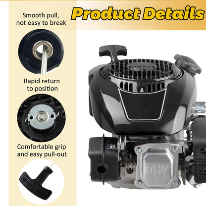 WOTIAN Recoil Starter Compatible with Kohler XT675 XT650 XT775 XT800 6.5 7.75 8.0 HP 149cc 173cc Engine Toro Lawn Mower Pull Start Assembly with Handle, Pull Cord Replaces 1416520 14165 20S 1416520-S