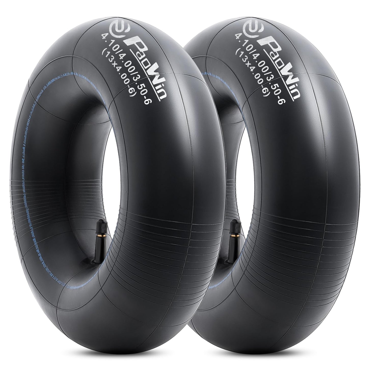 2 PCS 4.10/4.00/3.50-6 (13 x 4.00-6) Replacement Heavy Duty Inner Tube with TR13 Valve Stem Compatible with Wheelbarrows, Mowers, Hand Trucks and More 3.50-6 4.00-6 4.10-6 Tire Tubes
