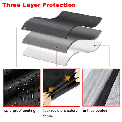 Samhe Grill Cover, 32-Inch Waterproof UV Resistant Heavy Duty BBQ Gas Grill Cover for Nexgrill Brinkmann Weber