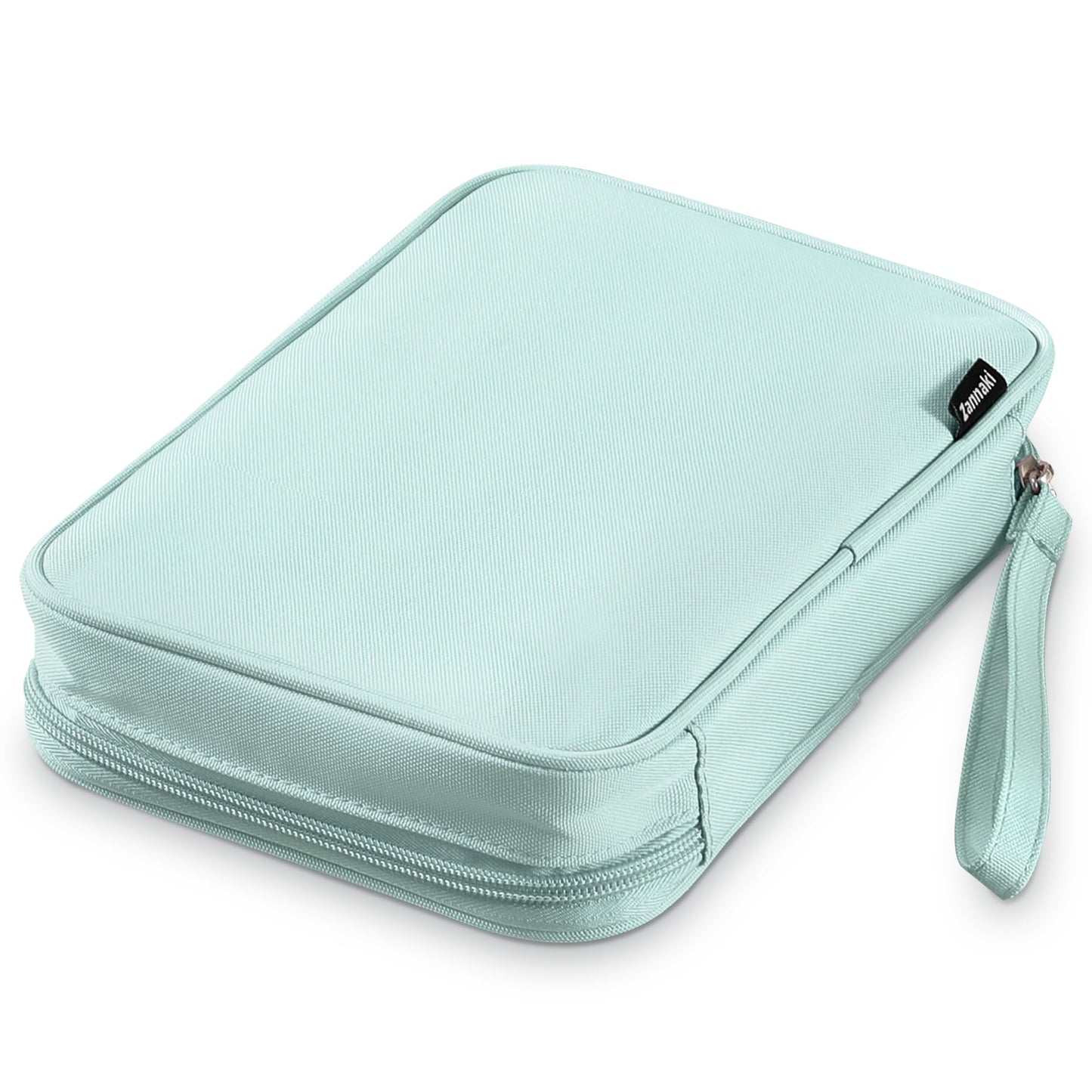 Zannaki Big Capacity Storage Pouch Marker Pen Pencil Case Simple Stationery Bag Holder for Bullet Journal Middle High School Office College Student Girl Women Adult Teen (Mintgreen)