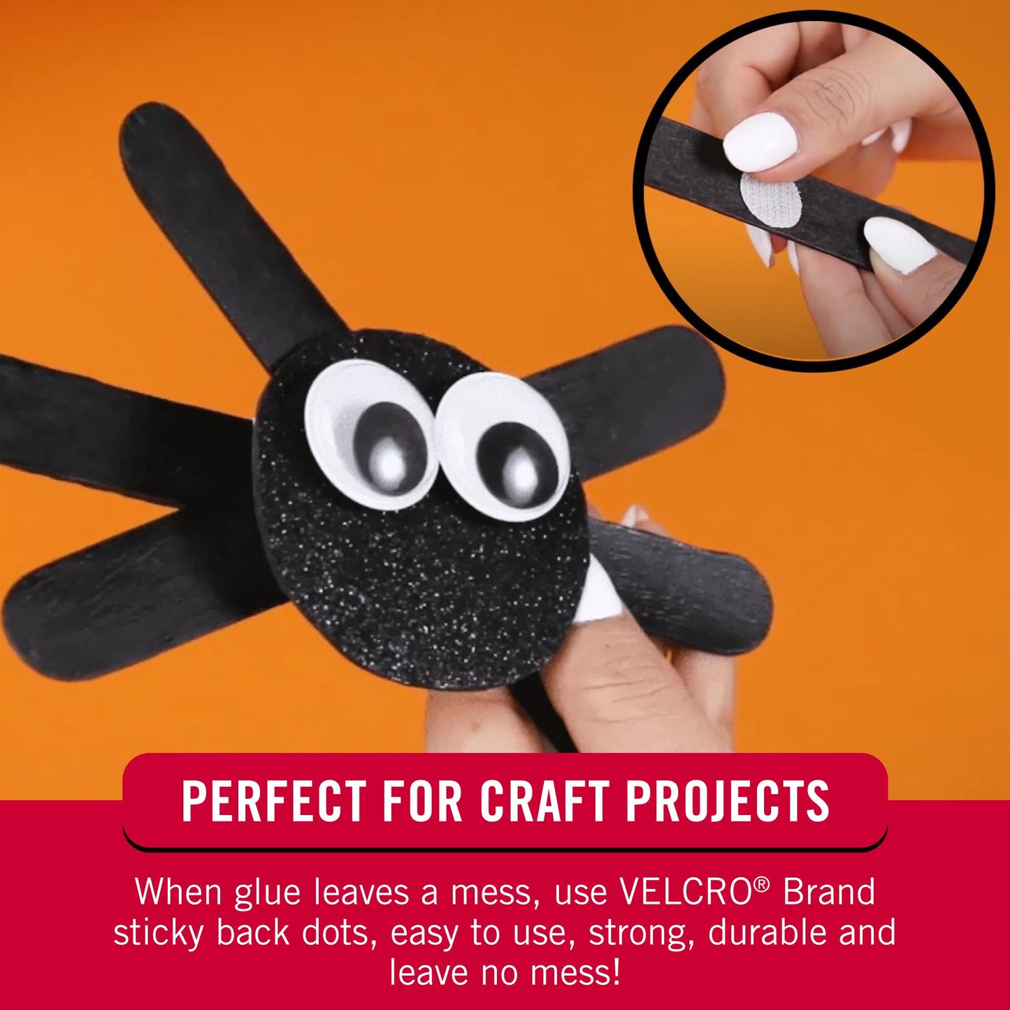 VELCRO Brand Dots with Adhesive | 250 Sets White and Black Assorted | Preschool Classroom Must Haves | Sticky Back Circles Perfect for Teachers | 1/2 Inch Round Tape (VEL-40031-USA)