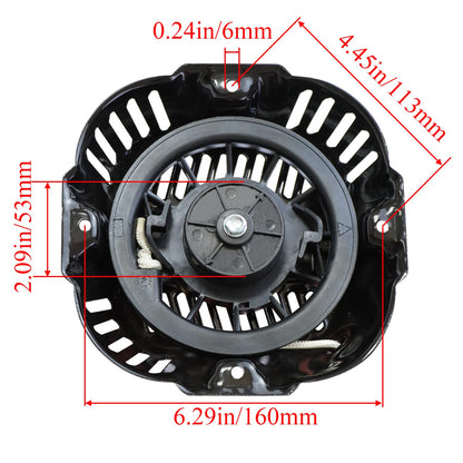 WOTIAN Pull Start Assembly Compatible with Generac 0J08071SRV 196cc 208cc 212cc GP3300 Generator Parts Homelite Recoil Starter Replacement GP3600 Part# 0J08070SRV 0J08074SRV