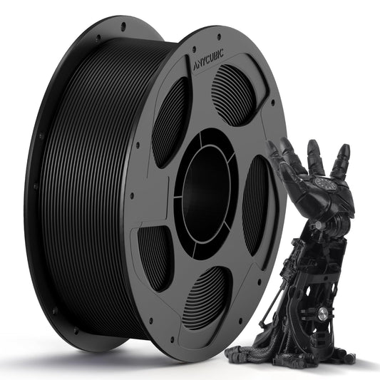 ANYCUBIC PLA 3D Printer Filament, Intelligent Identification 3D Printing PLA Filament 1.75mm Dimensional Accuracy +/- 0.02mm, 1KG Spool (2.2 lbs),Black