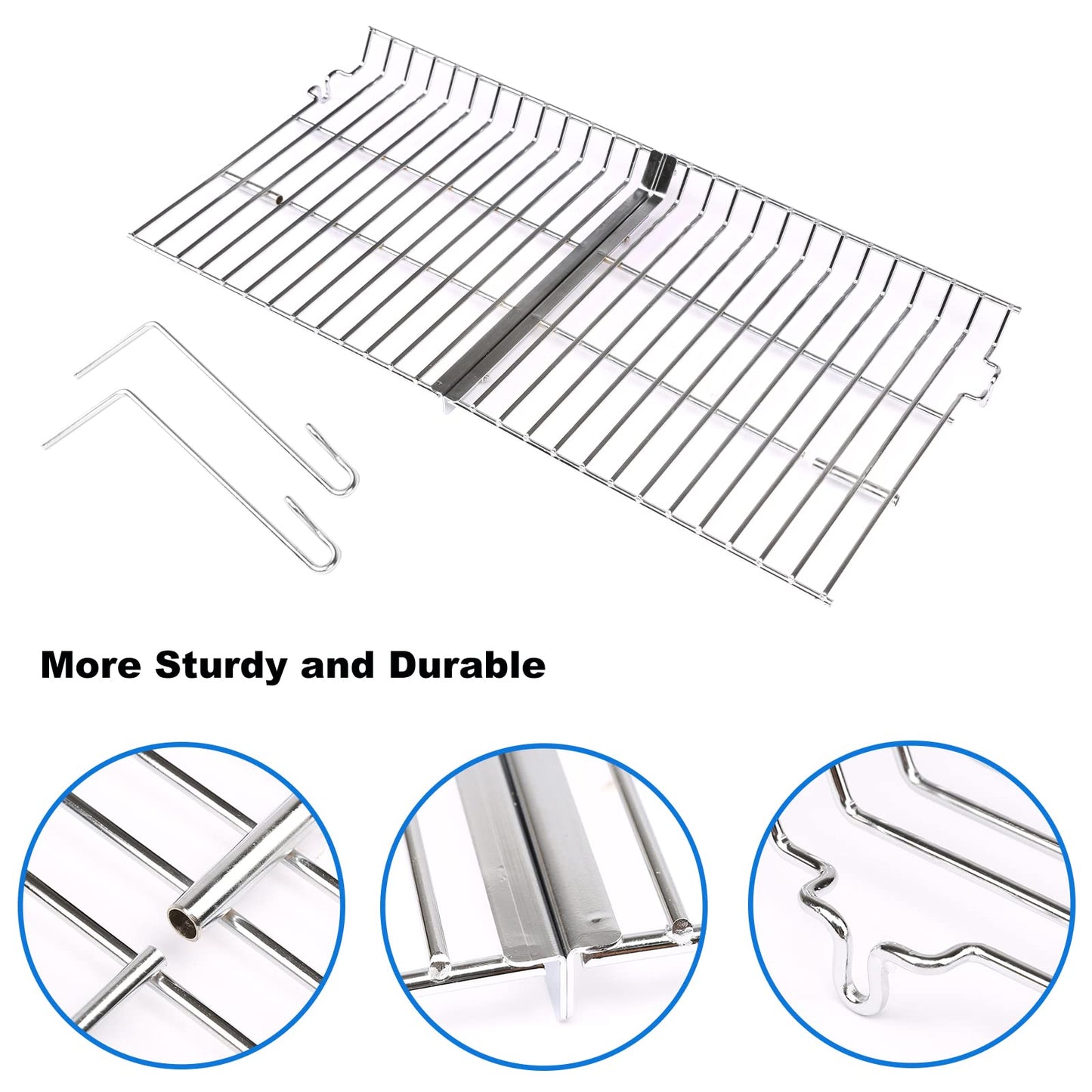 Uniflasy Grill Warming Rack for Char Griller 5050, 5650, 3001, 2223, 5072, 2823, 3030 Grills, Grill Warming Grate for Chargriller 5050 5650 Gas & Charcoal Grill