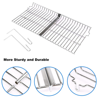 Uniflasy Grill Warming Rack for Char Griller 5050, 5650, 3001, 2223, 5072, 2823, 3030 Grills, Grill Warming Grate for Chargriller 5050 5650 Gas & Charcoal Grill