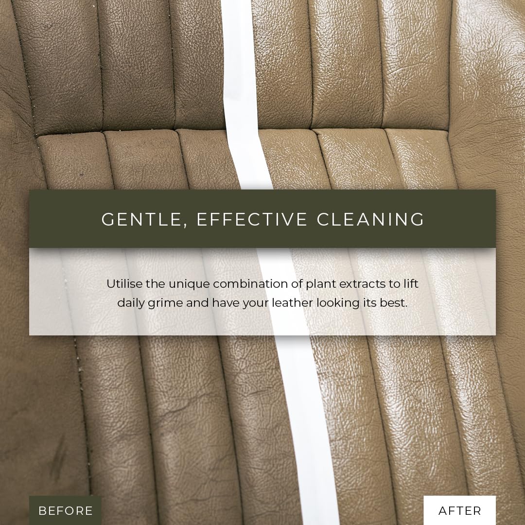 Renapur Natural Leather Cleaner Spray (250ml) – Deep-Cleaning Formula for All Your Leather, Including Sofas, Car Interiors, Footwear, Clothing & Saddles & Tack.
