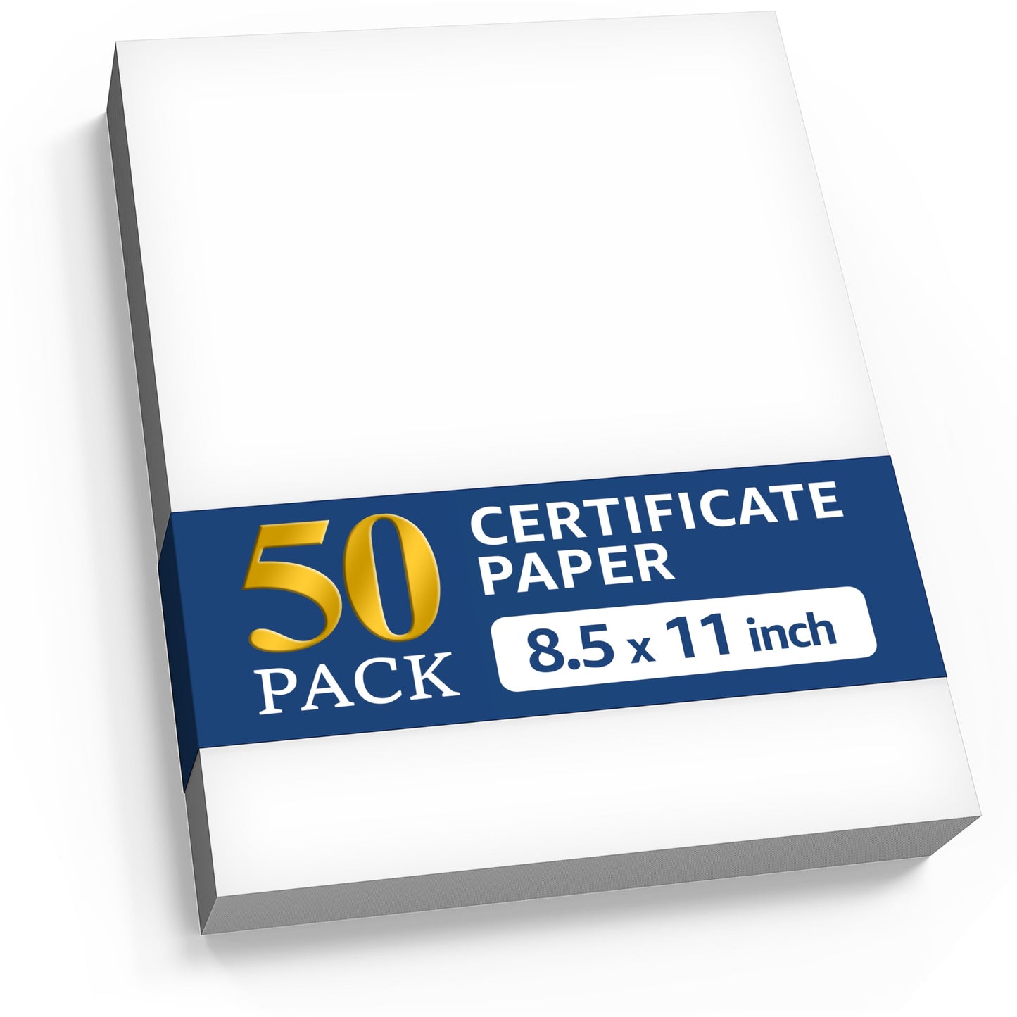 50 Certificate Paper 8.5 x 11 for Printing - Blank Certificate Papers for Award Certificates & Diploma Paper - Premium White Award Papers Cardstock for Awards & Certificates Graduation