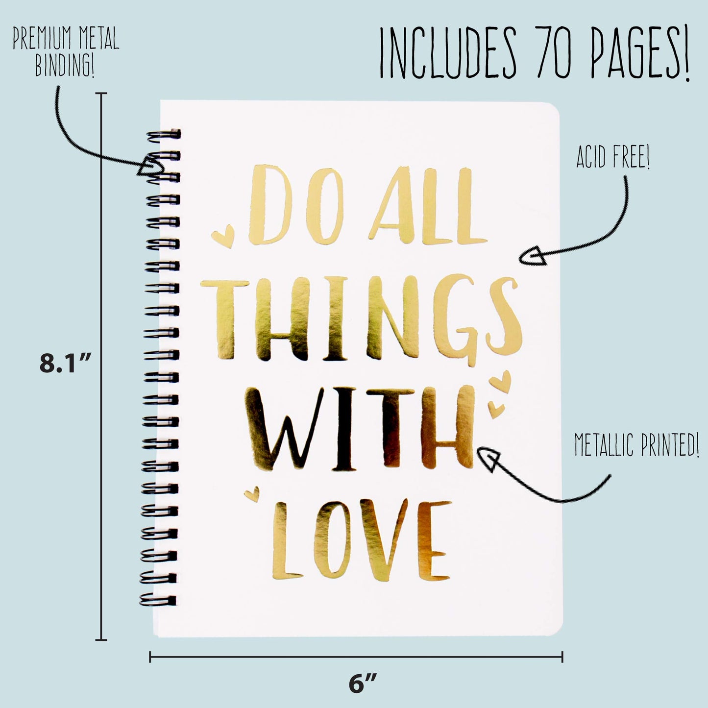 STMT 90824 DIY Journaling Set by Horizon Group USA, Personalize & Decorate Your Planner/Organizer/Diary with Stickers, Glitter Frames, Magnetic Bookmarks, Tassel Keychain & More. Pen Included
