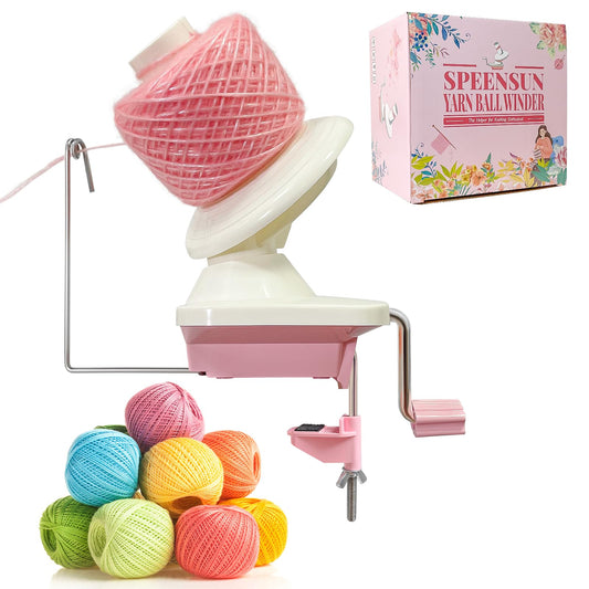 Yarn Winder,Yarn Ball Winder,Efficiently Make Neat Yarn Cake,Easy-to-Install Sturdy ABS Yarn Winder for Crocheting with Lower Noise,The Helper for Knitting Enthusiast.