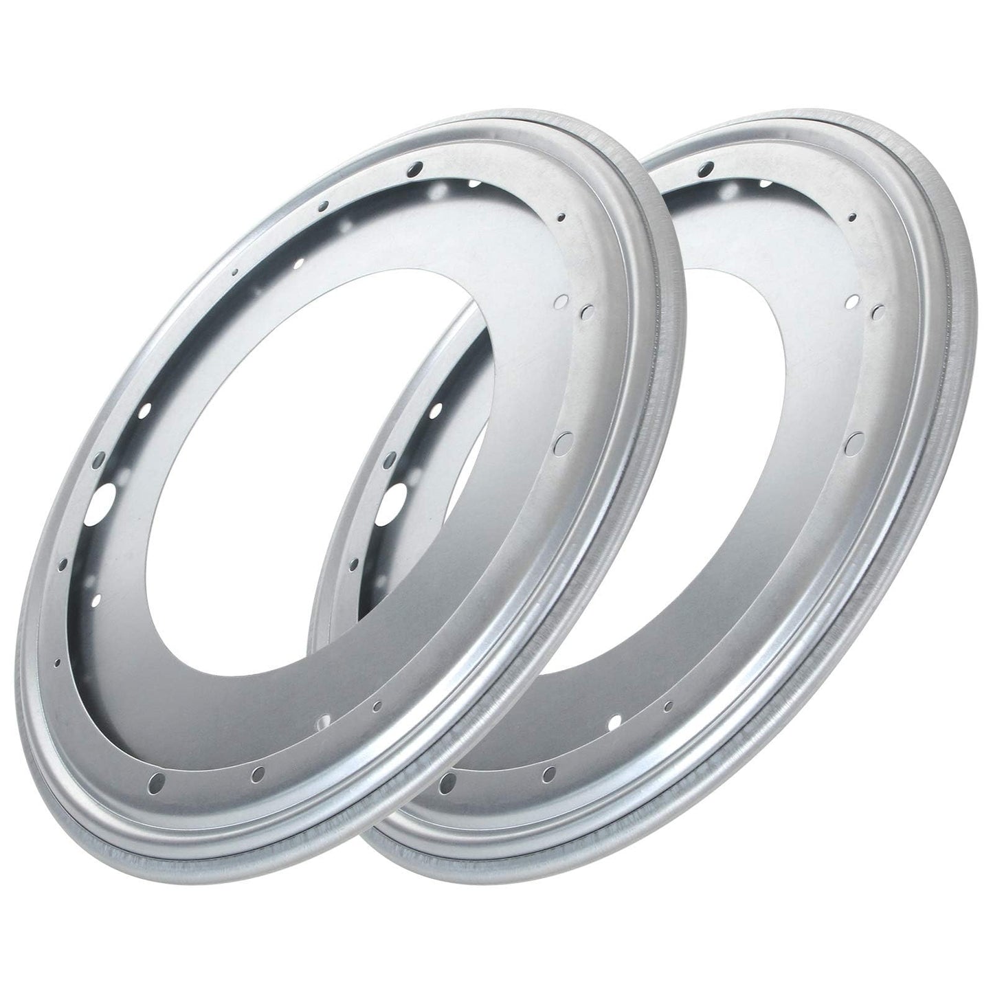 2 Pack Flat Lazy Susan Turntable Bearing 12 inch Round Lazy Susan Hardware 516 Thick Turntable Swivel Base for Rotating Table, Book Case, Serving Tray, DVD Tower, Corner Shelves, 1000lb Capacity
