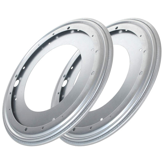 2 Pack Flat Lazy Susan Turntable Bearing 12 inch Round Lazy Susan Hardware 516 Thick Turntable Swivel Base for Rotating Table, Book Case, Serving Tray, DVD Tower, Corner Shelves, 1000lb Capacity