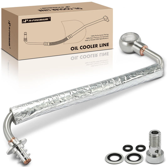 A-Premium Turbocharger Turbo Oil Feed Line Pipe Tube Compatible with Buick, Chevrolet Vehicles - 1.4L - Encore 2013-2021, Cruze 2011-2016, Sonic 2012-2020, Trax 2013-2021 - Replaces 25200947, 55592600