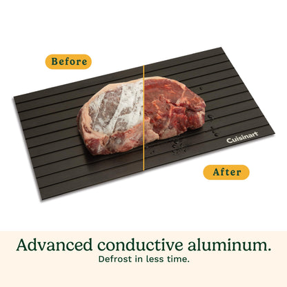 Cuisinart Quick Defrosting Tray for Frozen Meat, Non-Stick, Easy to Clean, Black (CDT-010C)