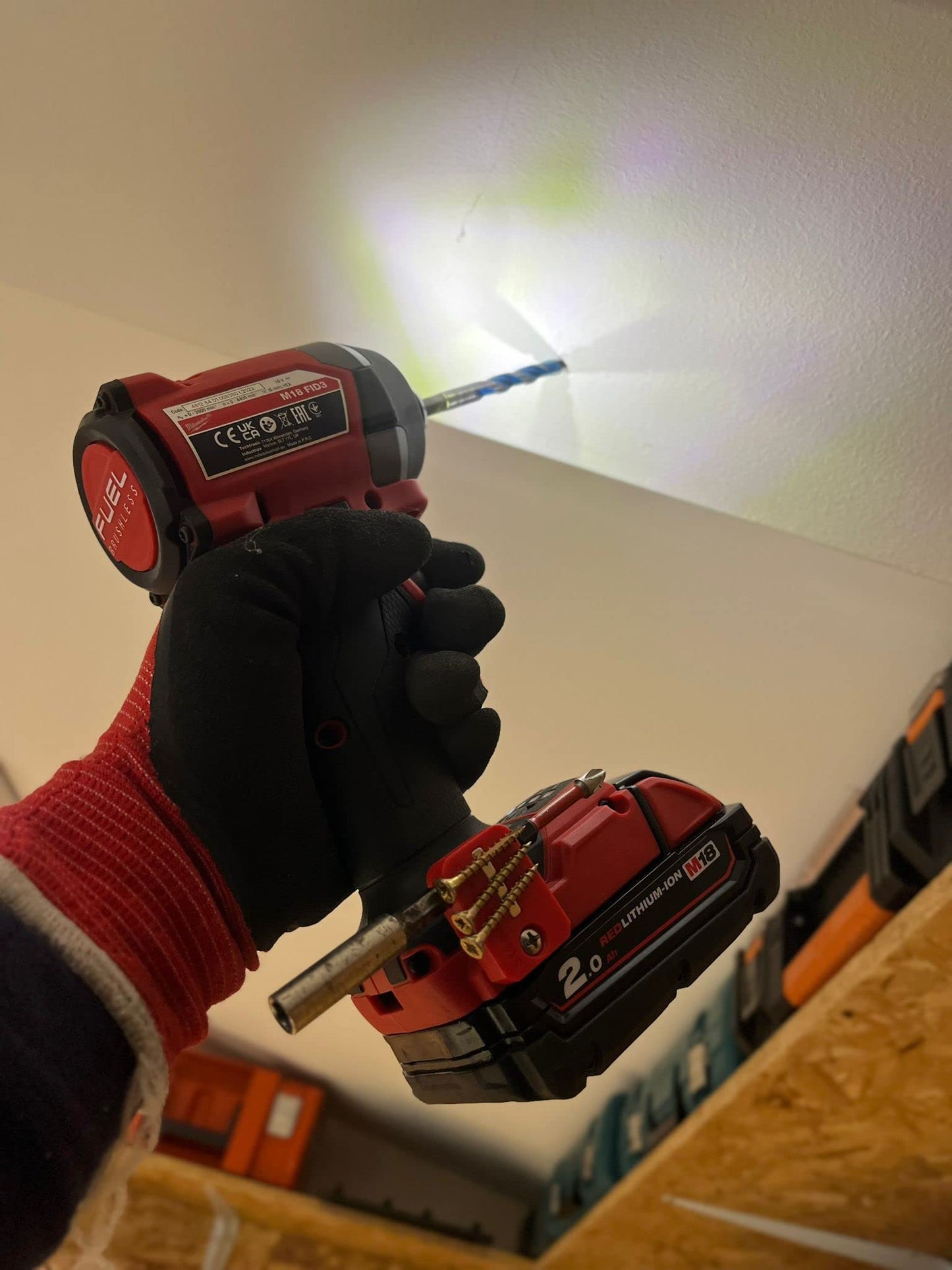 StealthMounts Stubby M18 Milwaukee Magnetic Bit Holder - 3 Pack | Compact Milwaukee Bit Holder for Drill | Milwaukee Impact Driver Bit Holder | Milwaukee Bit Holder for Impact Driver